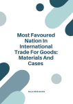 Anti-Dumping In International Trade On Goods (1)