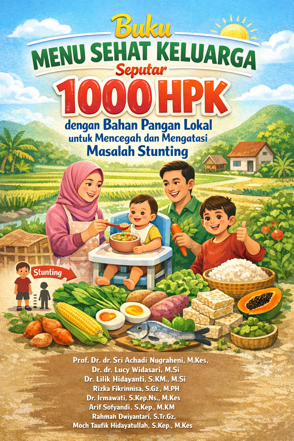 Buku Menu Sehat Keluarga Seputar 1000 HPK dengan Bahan Pangan Lokal untuk Mencegah dan Mengatasi Masalah Stunting